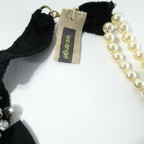 Lee Angel Neiman Marcus Pearl Ribbon NEcklace NWT 235.00 - Picture 3 of 5